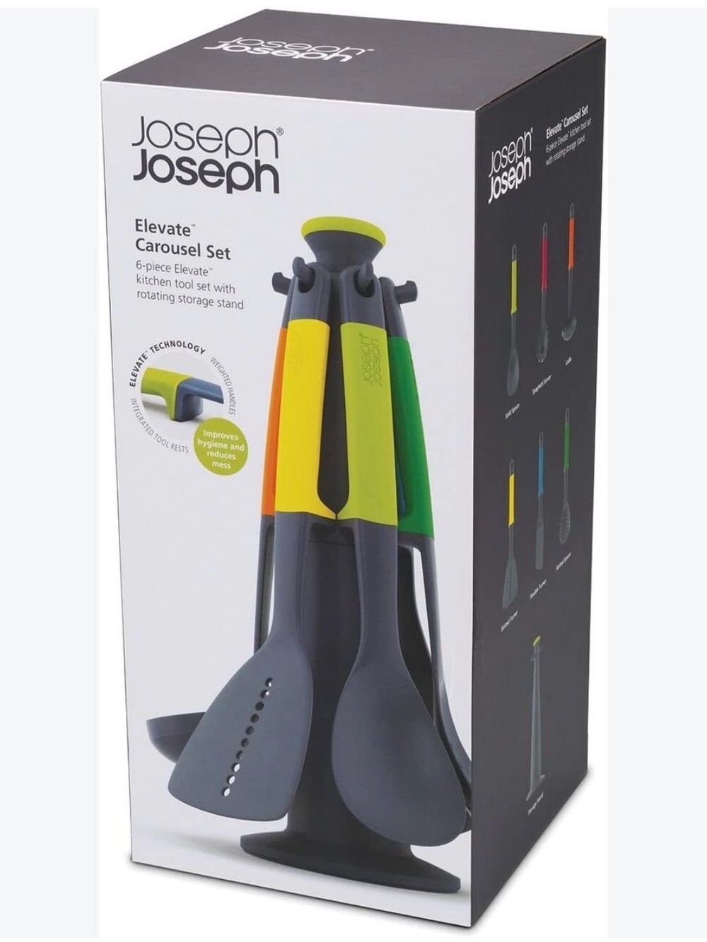 NEW Joseph Joseph Elevate Carousel Kitchen Utensil Set Stand Kitchen Tool 6pcs